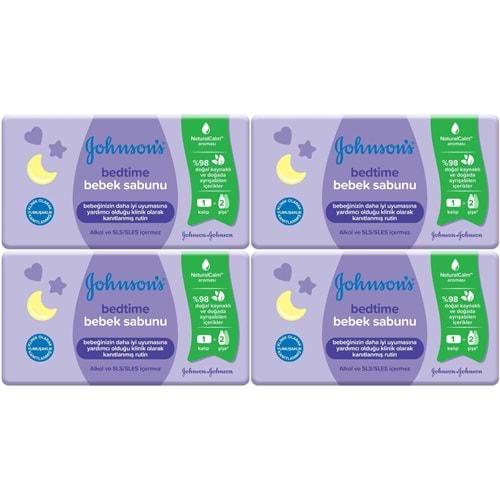 Johnsons Baby Bedtime Natural Bebek Sabunu 90GR (4 Lü Set)