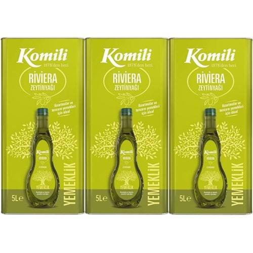 Komili Zeytinyağı 15LT Riviera (Teneke) (3PK*5LT)