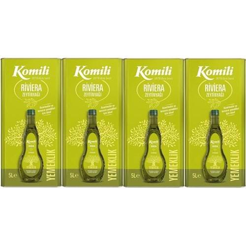 Komili Zeytinyağı 20LT Riviera (Teneke) (4PK*5LT)