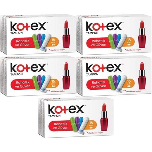 Kotex Tampon Mini 80 Li Set (5PK*16)