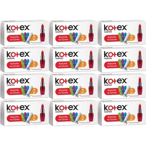 Kotex Tampon Mini 192 Li Set (12PK*16)