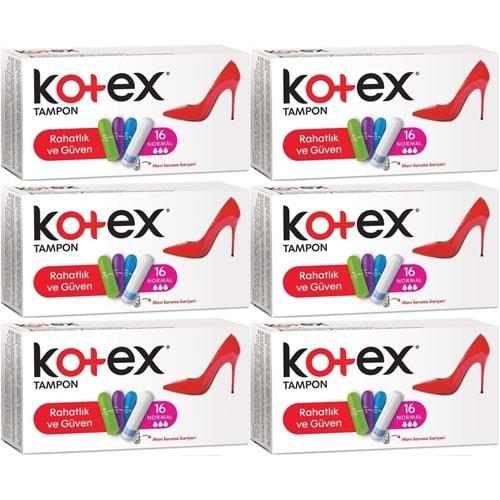 Kotex Tampon Normal 96 Lı Set (6PK*16)