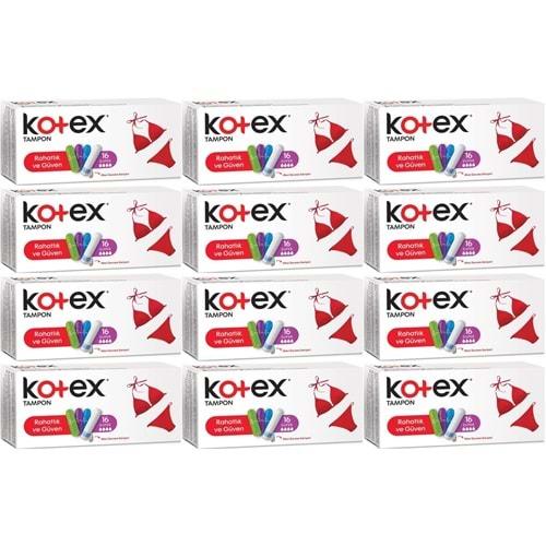 Kotex Tampon Normal 192 Li Set (12PK*16)