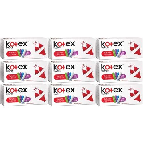 Kotex Tampon Süper 144 Lü Set (9PK*16)