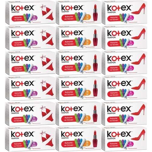 Kotex Tampon Süper - Mini - Normal 288 Li Karma Set (18PK*16)