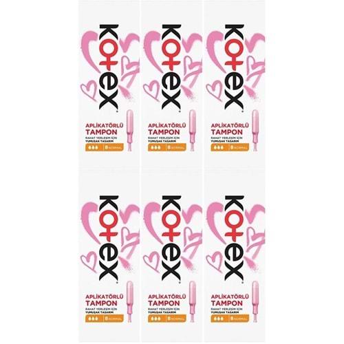 Kotex Aplikatörlü Tampon Normal 48 Li Set (6PK*8)