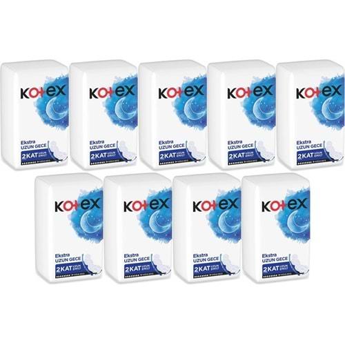 Kotex Hijyenik Ped Ekstra Uzun Gece 81 Li Set (9PK*9)