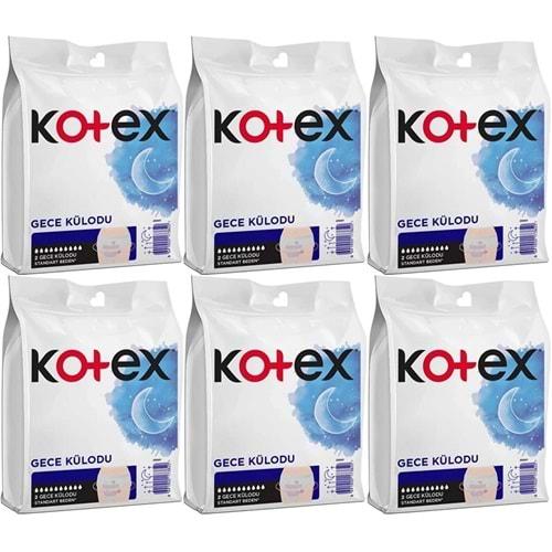 Kotex Gece Külodu / Külot Standart Beden (Yoğun Regl Dönemine Özel) 12 Li Set (6PK*2)