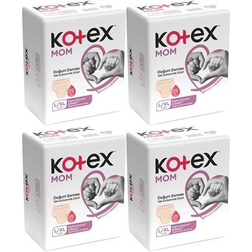 Kotex Mom Lohusa Külodu - Külot Bez L - Large - Büyük / XL - Extra Large - 32 Li Set (4PK*8)
