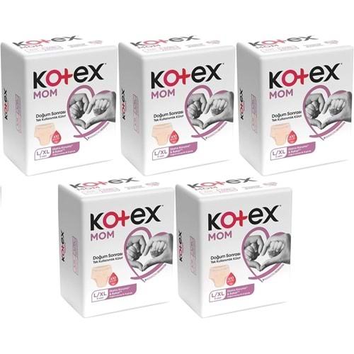 Kotex Mom Lohusa Külodu - Külot Bez L - Large - Büyük / XL - Extra Large - 40 Lı Set (5PK*8)