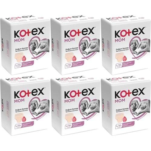 Kotex Mom Lohusa Külodu - Külot Bez L - Large - Büyük / XL - Extra Large - 48 Li Set (6PK*8)
