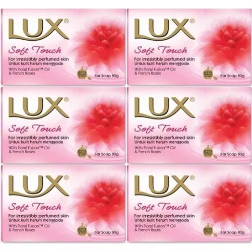 Lux Sabun 80GR Soft Touch (Yumuşak Dokunuş) (6 Lı Set)