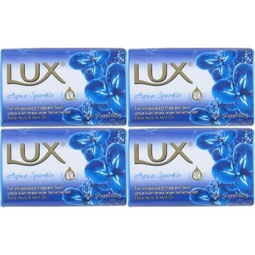 Lux Sabun 80GR Aqua Sparkle (Su Gibi Işıltı) (4 Lü Set)