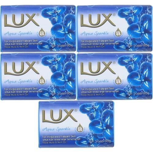 Lux Sabun 80GR Aqua Sparkle (Su Gibi Işıltı) (5 Li Set)