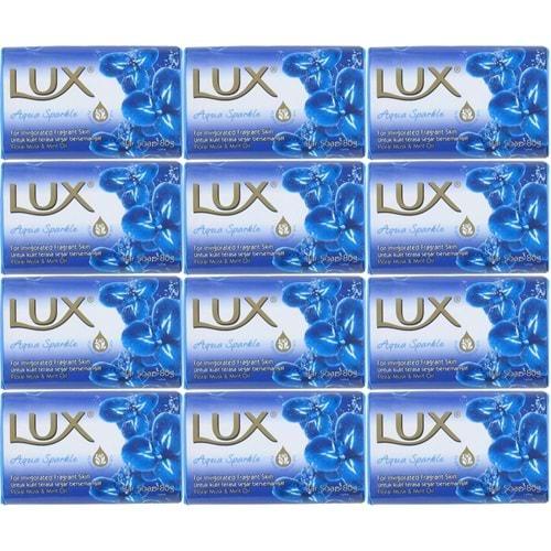 Lux Sabun 80GR Aqua Sparkle (Su Gibi Işıltı) (12 Li Set)