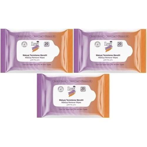 Lux Makyaj Temizleme Mendili Havlu 60 Yaprak (3PK*20)