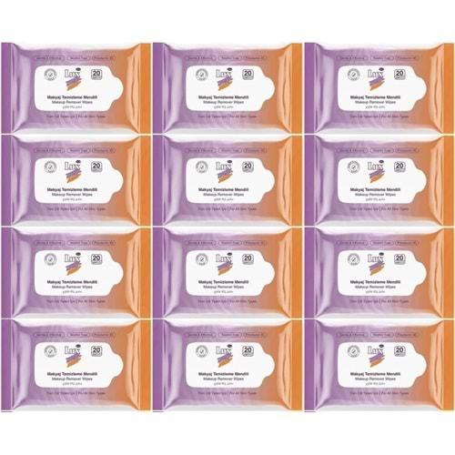 Lux Makyaj Temizleme Mendili Havlu 240 Yaprak (12PK*20)