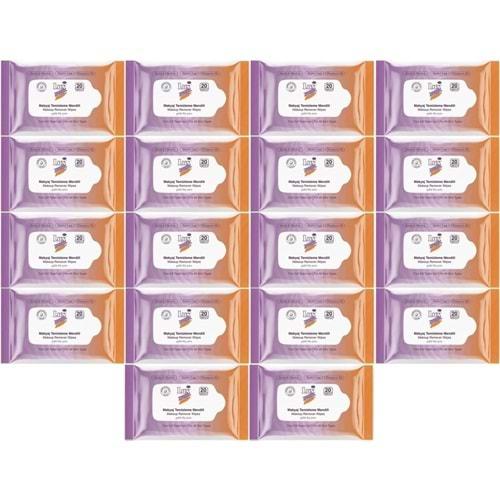 Lux Makyaj Temizleme Mendili Havlu 360 Yaprak (18PK*20)