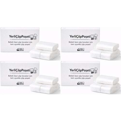 Mandaş Tommee Tippee Twist & Click Çöp Poşeti Tam Uyumlu Yerli (3 Lü Yedek Set) KOVASIZ (4 Lü Set)