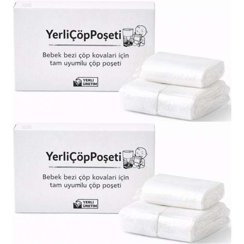 Mandaş Tommee Tippee Twist & Click Çöp Poşeti Tam Uyumlu Yerli (3 Lü Yedek Set) KOVASIZ (2 Li Set)