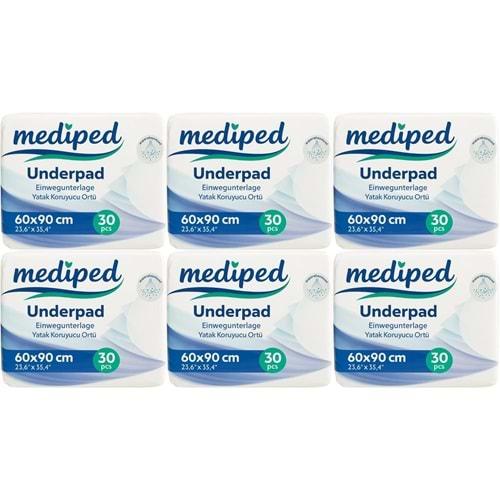 Mediped Hasta Alt Açma Yatak Koruyucu Örtü 60*90CM Klasik 180 Adet (6PK*30)
