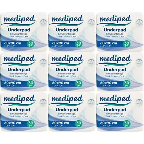 Mediped Hasta Alt Açma Yatak Koruyucu Örtü 60*90CM Klasik 270 Adet (9PK*30)