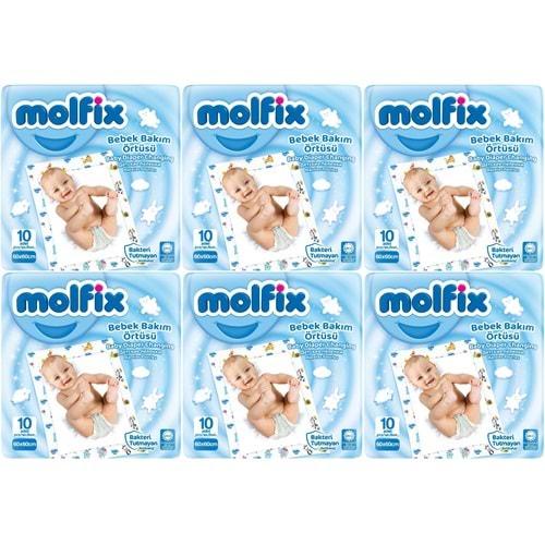 Molfix Bebek Bakım Alt Açma Örtüsü 6 Lı Set 60 Adet (6Pk*10)