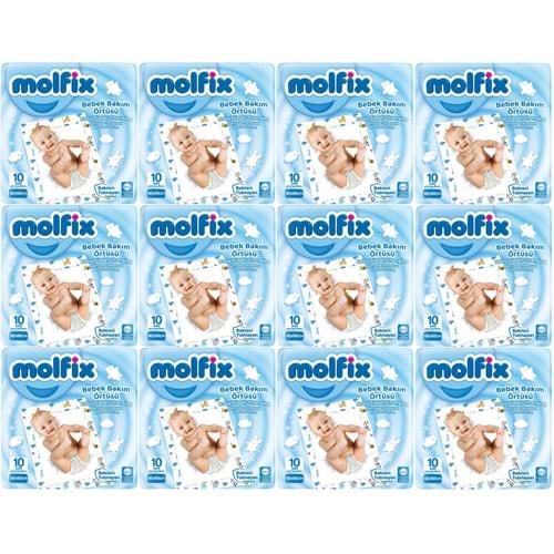Molfix Bebek Bakım Alt Açma Örtüsü 12 Li Set 120 Adet (12Pk*10)