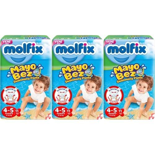 Molfix Swimming Pants (Mayo Bez) Beden:4-5 (9-15Kg) 33 Adet