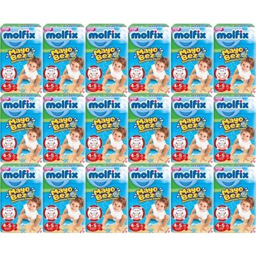 Molfix Swimming Pants (Mayo Bez) Beden:4-5 (9-15Kg) 198 Adet