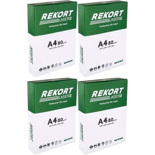 Mopak Rekort A4 80GR/M2 Fotokopi Kağıdı 2000 Adet (4PK*500)