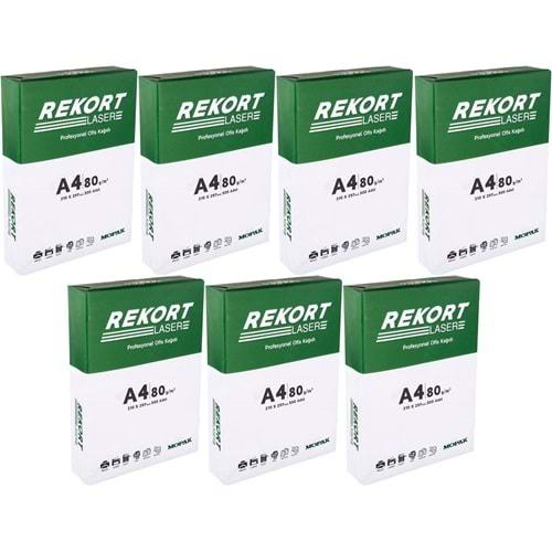 Mopak Rekort A4 80GR/M2 Fotokopi Kağıdı 3500 Adet (7PK*500)