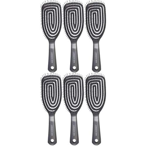 Nascita 3 (Üç) Boyutlu Profesyonel Saç Fırçası (Kod Prof:1) (6 Lı Set)