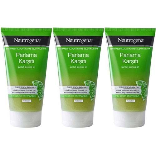 Neutrogena Parlama Karşıtı Yağsız Peeling Jel 150ML (3 Lü Set)