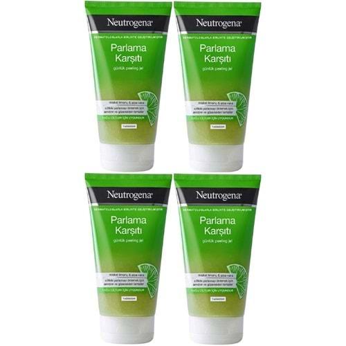 Neutrogena Parlama Karşıtı Yağsız Peeling Jel 150ML (4 Lü Set)
