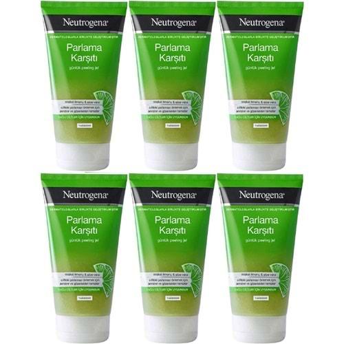 Neutrogena Parlama Karşıtı Yağsız Peeling Jel 150ML (6 Lı Set)