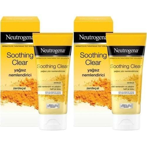 Neutrogena Soothing Clear Yağsız Nemlendirici 75ML (2 Li Set)