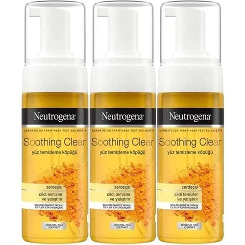Neutrogena Soothing Clear Yüz Temizleme Köpüğü 150ML (3 Lü Set)