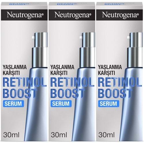 Neutrogena Retinol Boost Serum Antiaging 30ML (Yaşlanma Karşıtı Serum) (3 Lü Set)