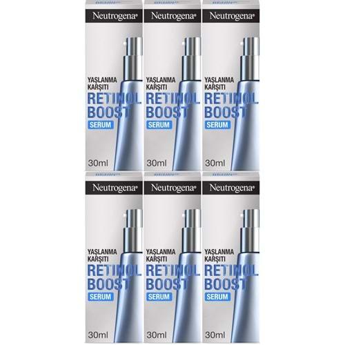 Neutrogena Retinol Boost Serum Antiaging 30ML (Yaşlanma Karşıtı Serum) (6 Lı Set)