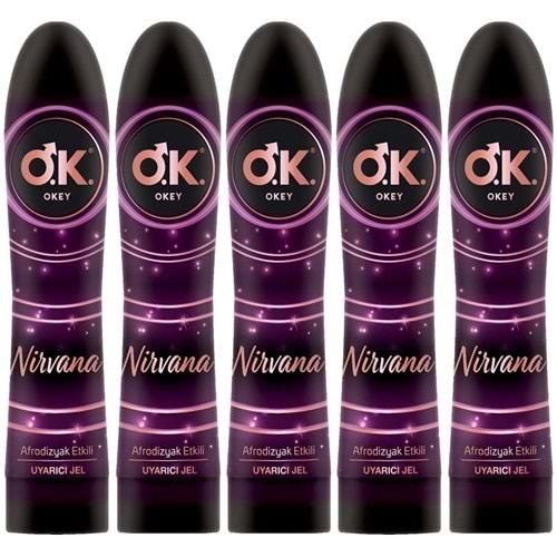 Okey Kayganlaştırıcı Jel 100ML Nirvana (5 Li Set)