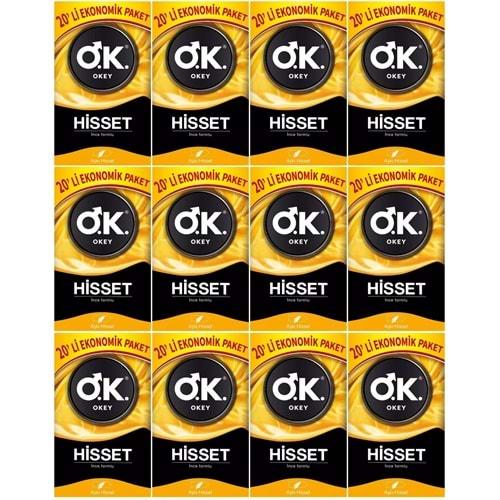 Okey Prezervatif 240 Adet Hisset Ekonomik Pk (12PK*20)