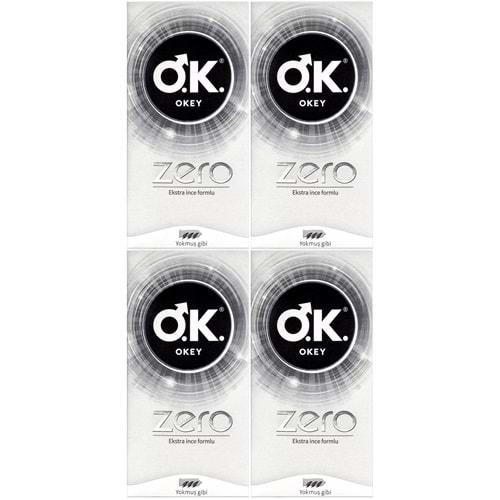 Okey Prezervatif 80 Adet Zero (Ekstra İnce Formlu) Ekonomik Pk (4PK*20)