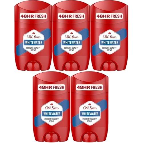 Old Spice WhiteWater Stick Roll-On Men/Erkek Deodorant 50ML (5 Li Set)