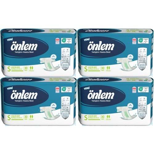 Önlem Hasta Bezi Bel Bantlı Tekstil Yüzey S - Small - Küçük 120 Adet (4PK*30)