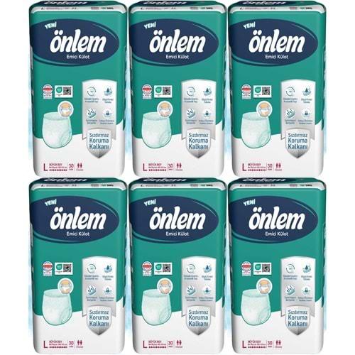 Önlem Emici Külot Yetişkin Hasta Bezi L - Large - Büyük 180 Adet (6PK*20)