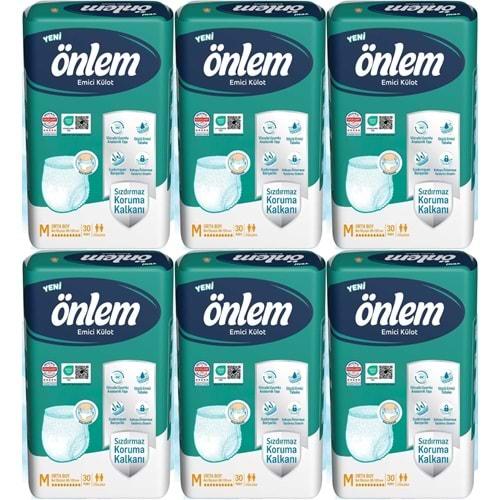 Önlem Emici Külot Yetişkin Hasta Bezi M - Medium - Orta 180 Adet (6PK*30)