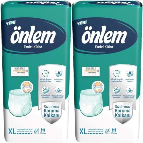 Önlem Emici Külot Hasta Bezi XL- Extra Large - Ekstra Büyük 60 Adet (2PK*30)