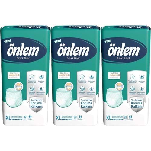 Önlem Emici Külot Hasta Bezi XL- Extra Large - Ekstra Büyük 90 Adet (3PK*30)