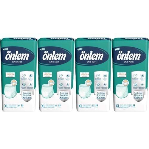 Önlem Emici Külot Hasta Bezi XL- Extra Large - Ekstra Büyük 120 Adet (4PK*30)